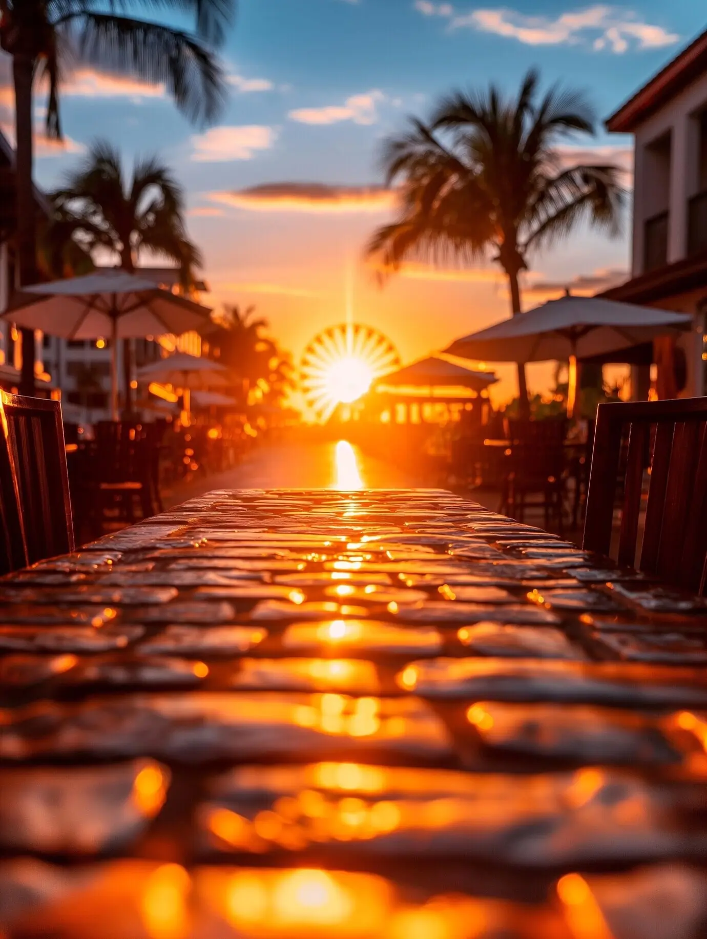 Landschaft am Ufer der Bucht von Miami